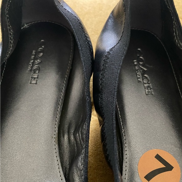 COACH 🆕BALLET BLACK SHOES, SIZE: US 7 - Picture 6 of 7